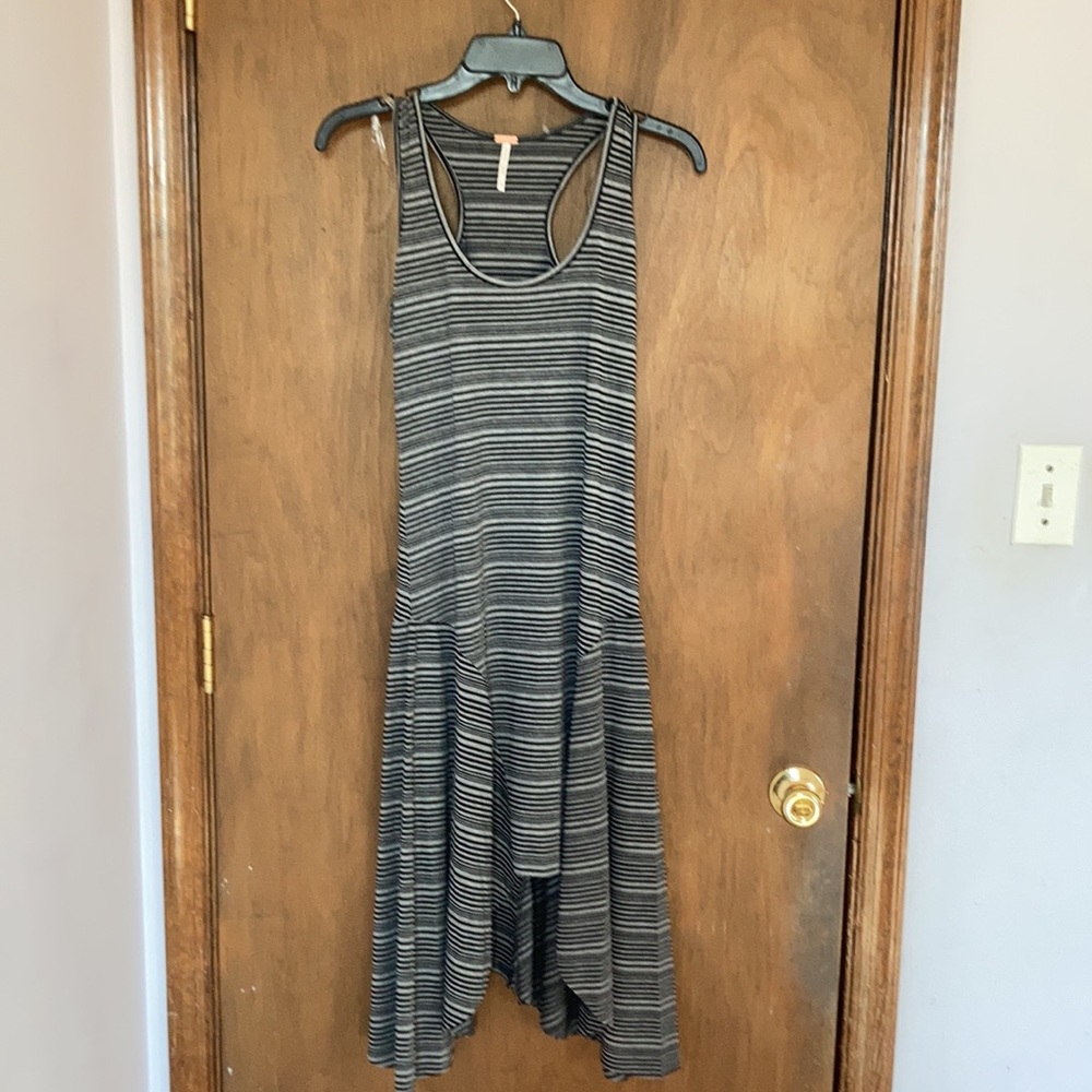 poof sleeveless striped dress with stretch casual neutral size S juniors - Picture 8 of 17